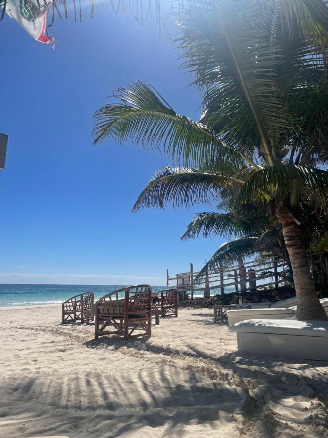 Chavez Eco Beach Camping And Cabanas Tulum Exterior foto