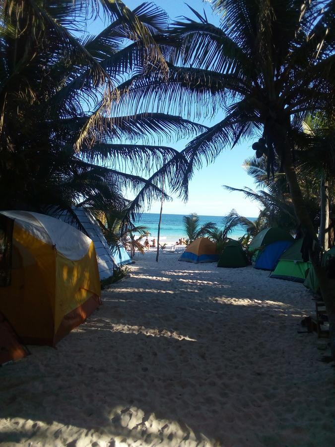 Chavez Eco Beach Camping And Cabanas Tulum Exterior foto