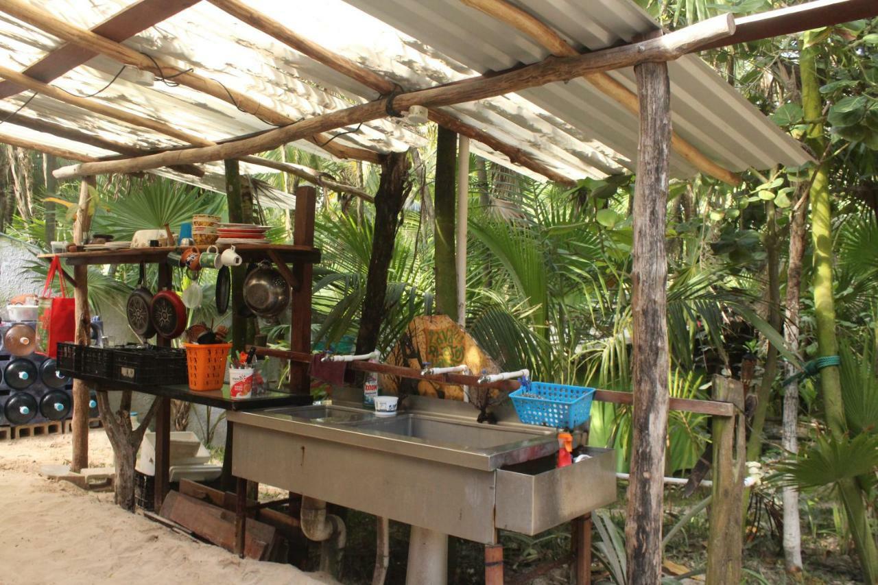 Chavez Eco Beach Camping And Cabanas Tulum Exterior foto